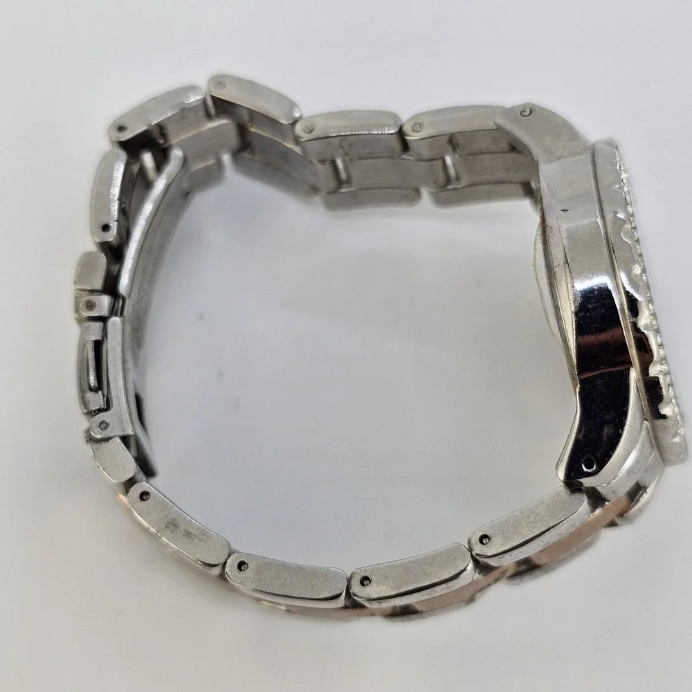 American Exchange Women's Watch 34MM White Dial Two Tone Bands 6